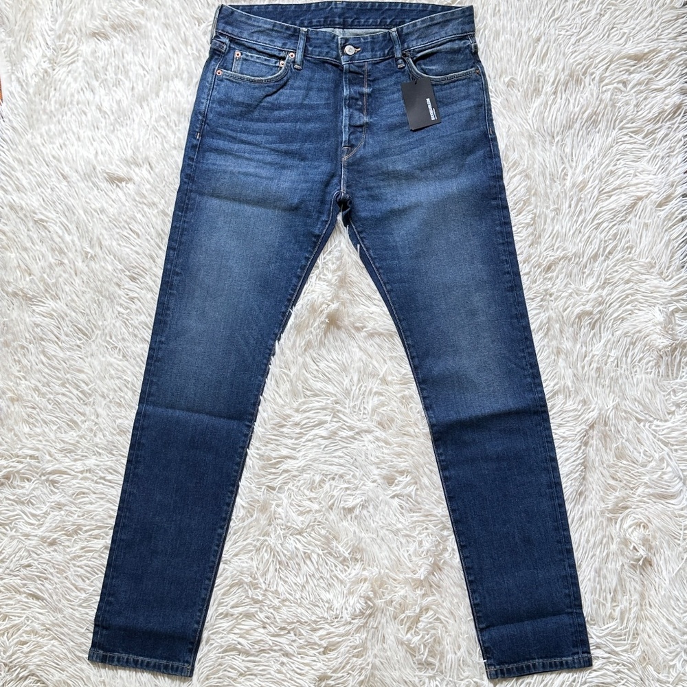 Buck Mason NWT Mens Maverick Slim Jean Medium Wash Size 34